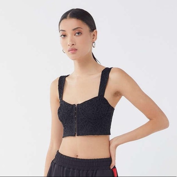 Urban Outfitters Black Lace Bustier 
